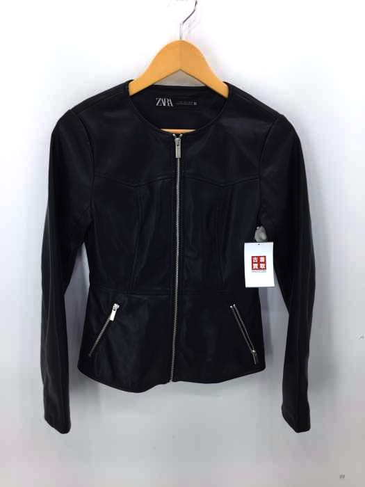 ZARA（ザラ） ノーカラーシングルライダース メンズ アウター ジャケット