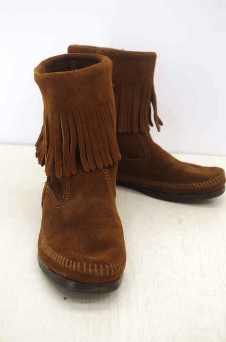 Minnetonka(ミネトンカ) 別注 モカシン フリンジブーツ レディース  7
