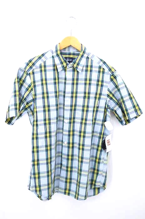 Stussy(ステューシー) 90S 紺タグ チェック柄ボタンシャツ メンズ トップス カジュアルシャツ