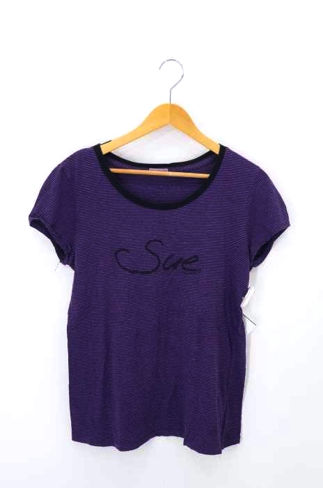 SueUNDERCOVER(スーアンダーカバー) ロゴプリントボーダーTシャツ レディース 表記無 表記無