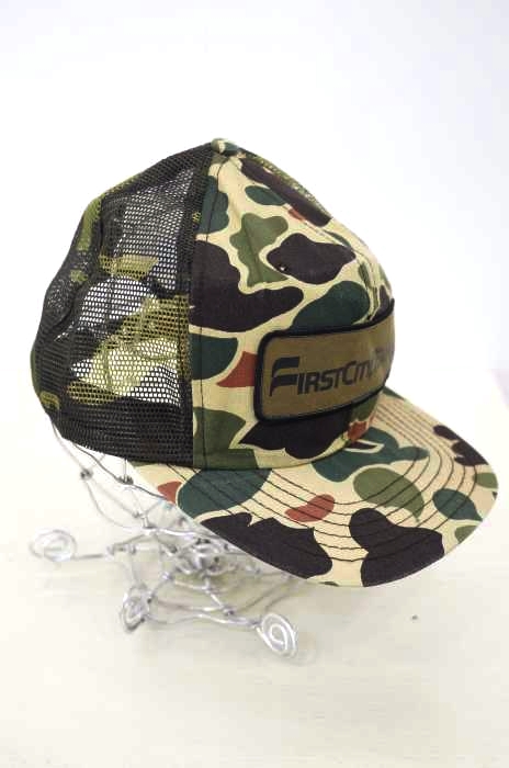 Delong(ディロング) USA 製 firstcity texas メッシュキャップ メンズ  L