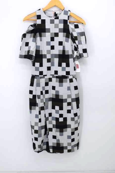 HOPE(ホープ) Yoho Dress デジタル柄オープンショルダーワンピース レディース JPN：36 JPN：36