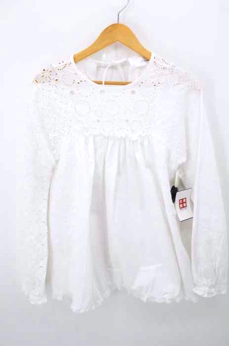J&M Davidson(ジェイアンドエムデヴィッドソン) カットワークレースパッチワークブラウス レディース US：6 US：6
