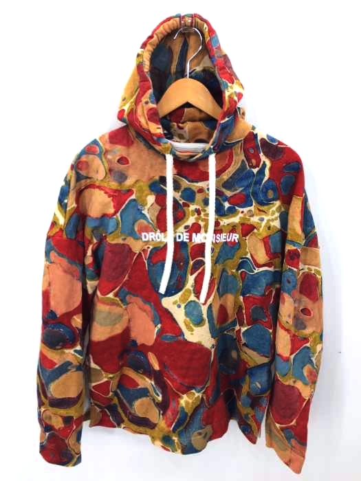 DROLE DE MONSIEUR(ドロールドムッシュ) Marbled Hoodie メンズ JPN：S JPN：S
