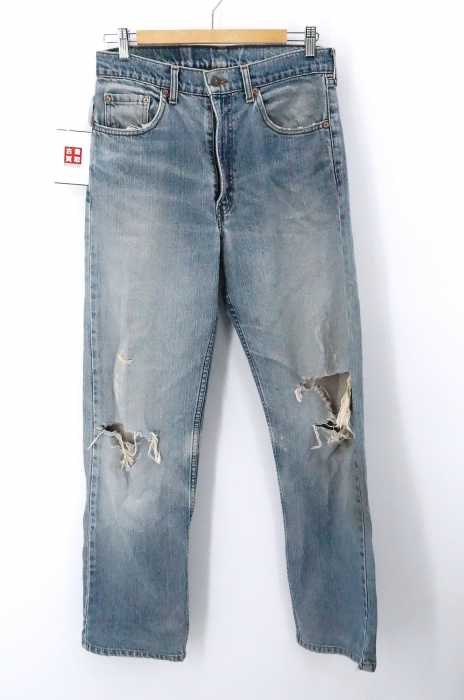 Levi's (リーバイス) 512 ダメージ加工 ジップフライデニムパンツ メンズ パンツ デニム