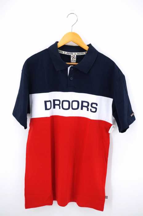 DROORS（ドロアーズ ） ロゴプリントポロシャツ メンズ トップス ポロシャツ