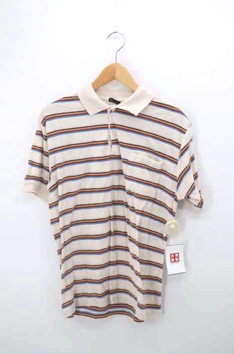USED古着(ユーズドフルギ) 70~80S マルチボーダー パイルポロシャツ メンズ import：L import：L