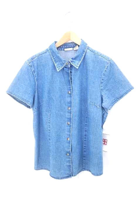 ST JOHNS BAY(セントジョンズベイ) 90S 半袖デニムシャツ レディース import:L import:L