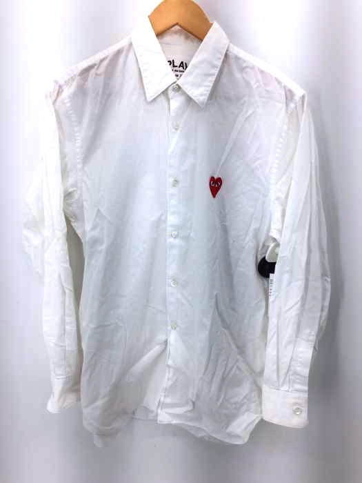 PLAY COMME des GARCONS(プレイコムデギャルソン) AD2008 ハートワッペンL/Sシャツ メンズ JPN：M JPN：M