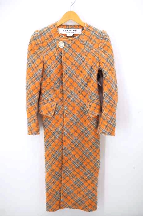 JUNYA WATANABE COMME des GARCONS(ジュンヤワタナベコムデギャルソン) AD2013 チェックジップノーカラーコート レディース JPN:XS JPN:XS