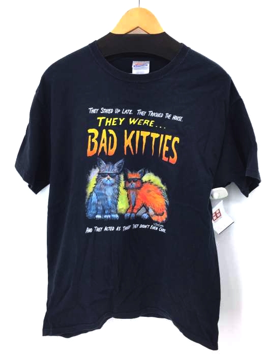 Hanes（ヘインズ） bad kittiesプリントTシャツ メンズ トップス Tシャツ・カットソー