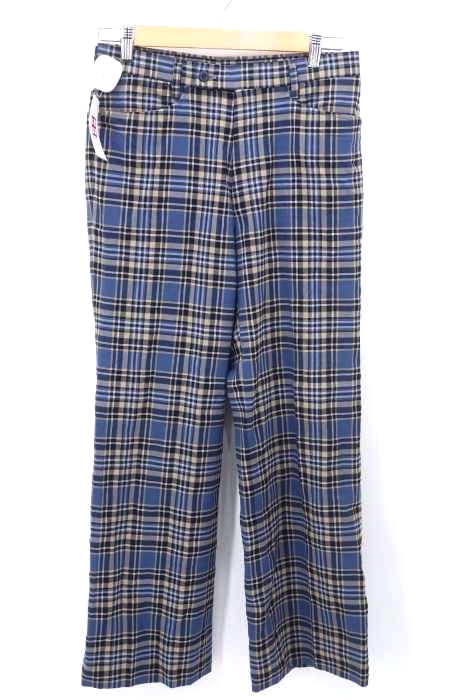 USED古着（ユーズドフルギ） チェック柄スラックスパンツ メンズ パンツ スラックス