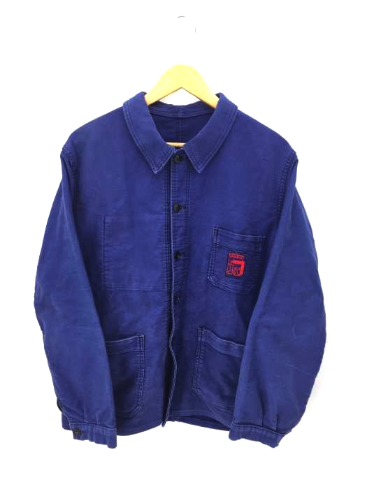 USED古着(ユーズドフルギ) KONECO（コネコ）50S60S ブルーモールスキンジャケット カバーオール メンズ  表記無
