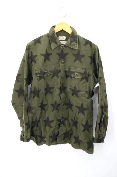 ワコマリア WACKO MARIA SATEEN UTILITY SHIRT メンズ  15 1/2 X 33