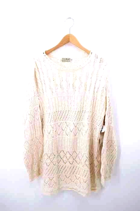 L.L.Bean(エルエルビーン) 80~90S USA製 フィッシャーマンニット メンズ import：M import：M