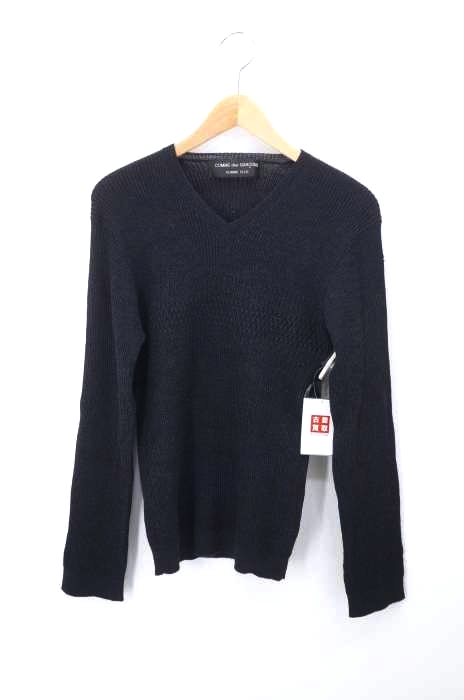 COMME des GARCONS HOMME PLUS（コムデギャルソンオムプリュス） AD1998 Vネックデザインウールニット メンズ トップス ニット・セーター