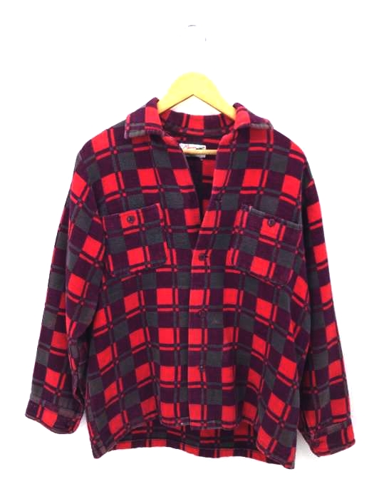 USED古着(ユーズドフルギ) Champion 中国製造 ヘビーネルシャツ メンズ import：S import：S