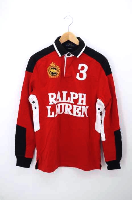 POLO RALPH LAUREN(ポロラルフローレン) 刺繍デザイン  ラガーシャツ メンズ import：S import：S