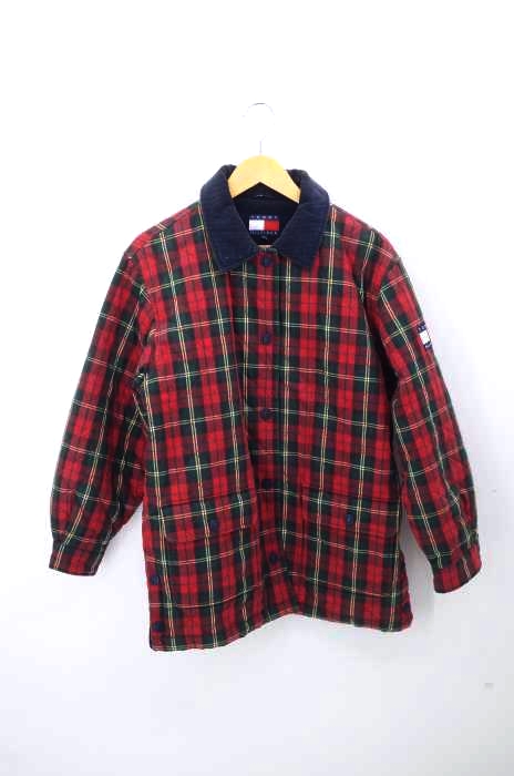 TOMMY HILFIGER(トミーヒルフィガー) 90S チェック柄キルティングカバーオールジャケット メンズ JPN：M JPN：M