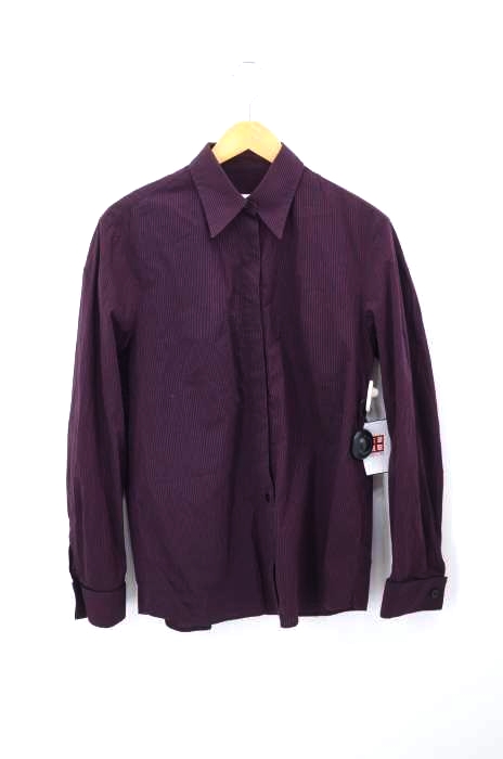 MM6 Maison Margiela(エムエムシックス メゾンマルジェラ) 18AW 比翼 ストライプシャツ レディース  40