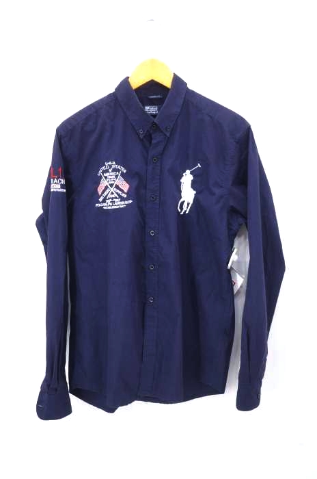 Polo by RALPH LAUREN(ポロバイラルフローレン) ビッグポニー星条旗刺繍BDシャツ メンズ import：L import：L