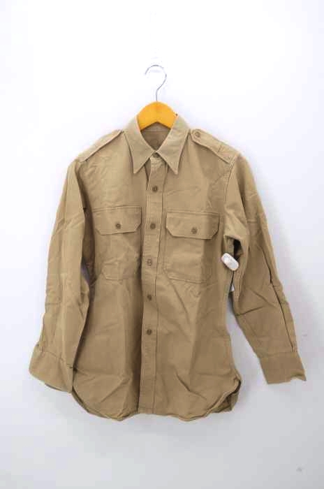 U.S.ARMY(ユーエスアーミー) SHIRT COTTON KHAKI1 STANDUPCOLLAR 8.2OZ メンズ 表記無 表記無