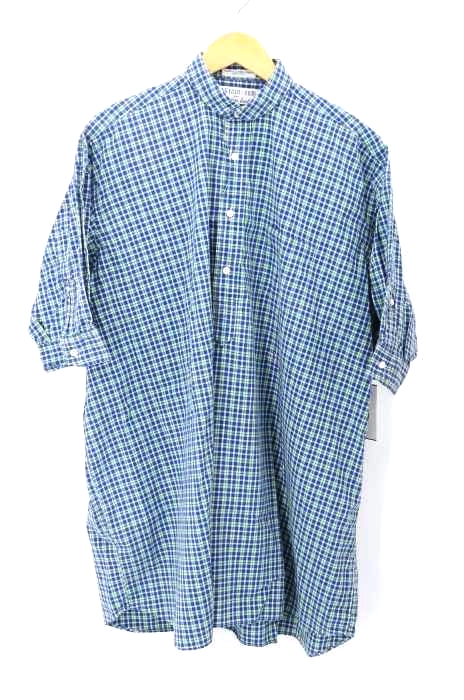 INDIVIDUALIZED SHIRTS（インディビジュアライズドシャツ） ギンガムチェック シャツワンピース レディース ワンピース シャツ