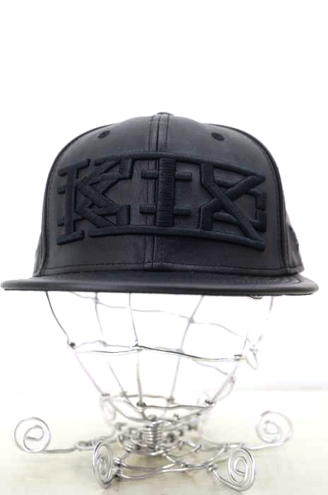 KTZ(ケイティーゼット) ロゴ刺繍レザーキャップ メンズ 帽子 キャップ