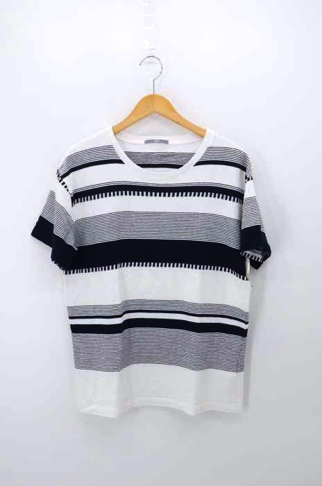 SHIPS(シップス) 梨地 ボーダー Tシャツ メンズ  XL