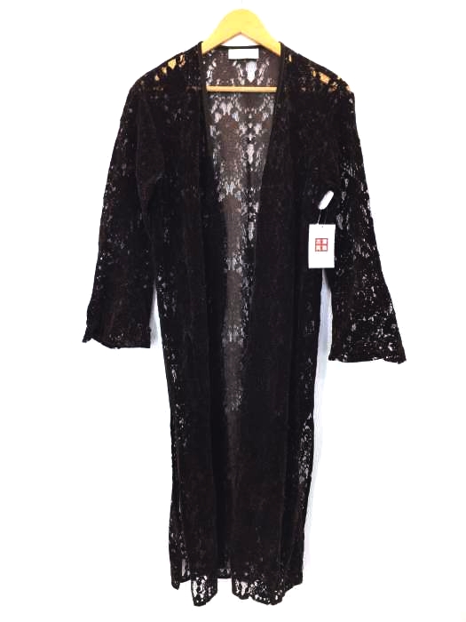 PHEENY(フィーニー) Rayon velvet lace robe レディース  FREE