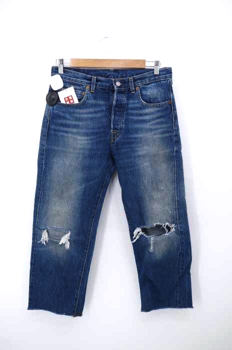 Levis Vintage Clothing（リーバイスヴィンテージクロージング） 501XX 1966年モデル ダメージ加工セルビッチデニムパンツ メンズ パンツ デニム