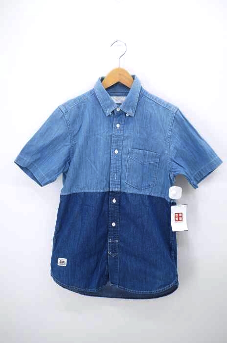 Lee(リー) バイカラーデニム半袖BDシャツ メンズ JPN：M JPN：M