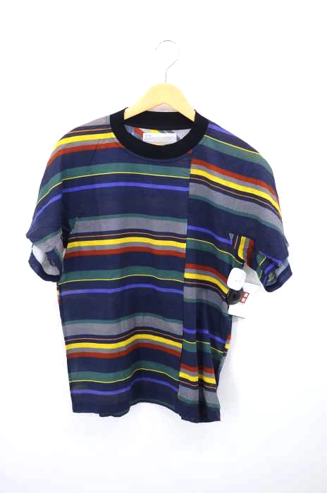 kolor(カラー) 18SS クレイジーパターン パネル切替マルチボーダートップス メンズ JPN：1 JPN：1