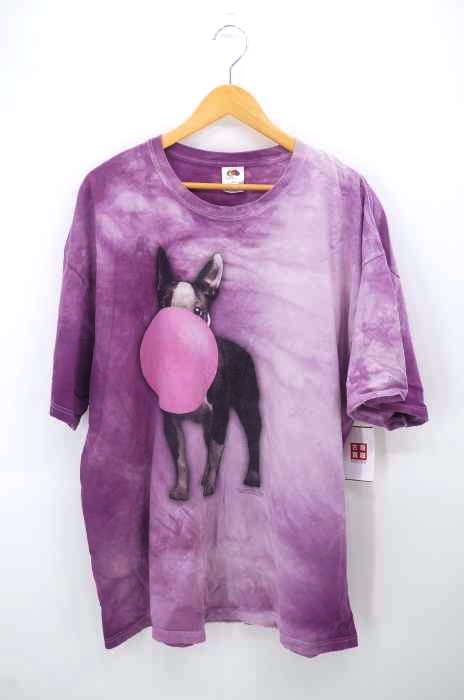 the mountain(ザマウンテン) FRUIT OF THE LOOMボディ タイダイ柄アニマルTシャツ メンズ  3XL