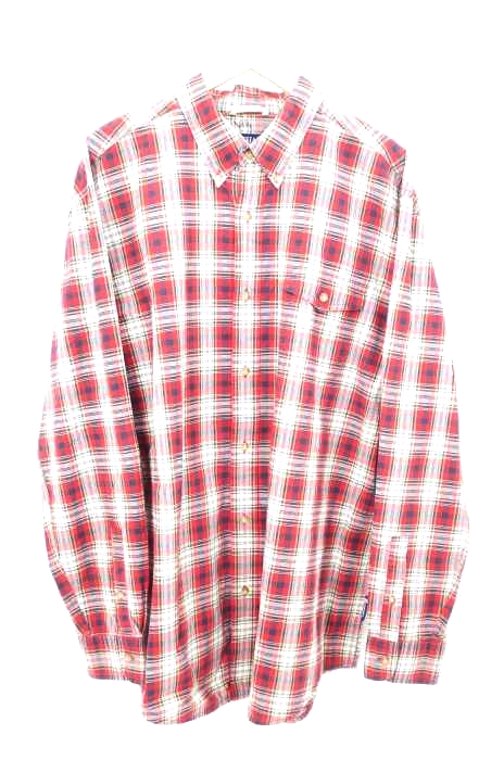 チャップス CHAPS 90S フラップポケット チェック柄ボタンダウンシャツ メンズ  import：XL