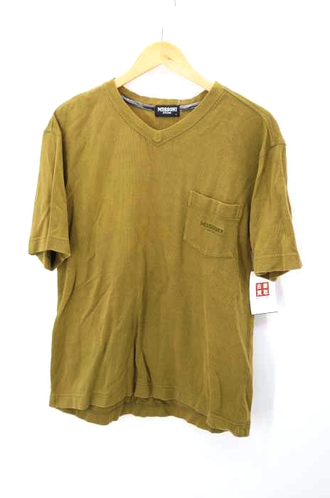 MISSONI(ミッソーニ) ロゴ刺繍 ニットポケットTシャツ メンズ import：M import：M