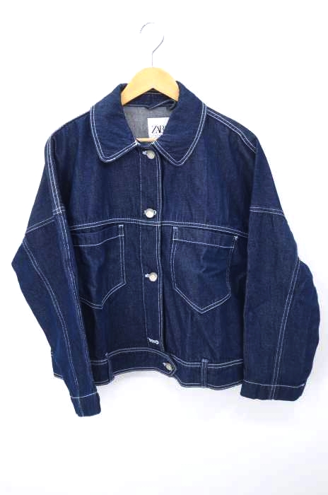 定番アイテム】ZARAザラ ダメージ加工デニムジャケット アウター