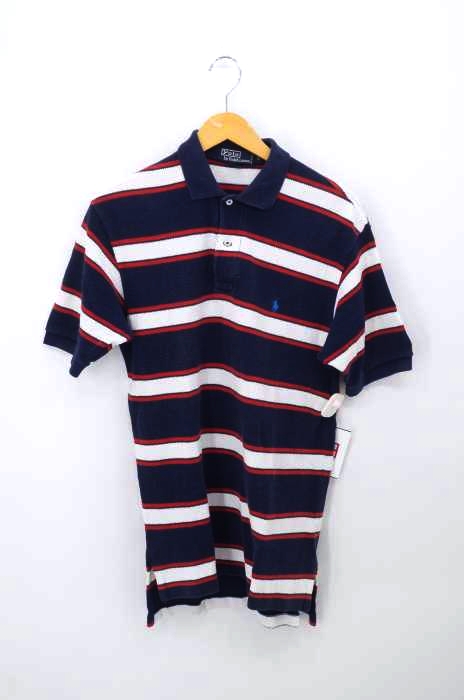 Polo by RALPH LAUREN(ポロバイラルフローレン) ポニー刺繍 マルチボーダー 鹿の子ポロシャツ メンズ import：S import：S