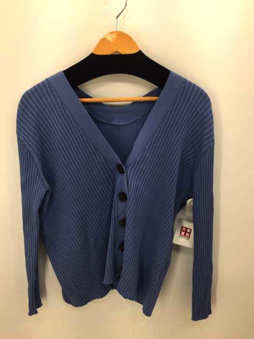 TOMORROWLAND(トゥモローランド) 20SS コットンランダムリブ Vネックカーディガン レディース  L