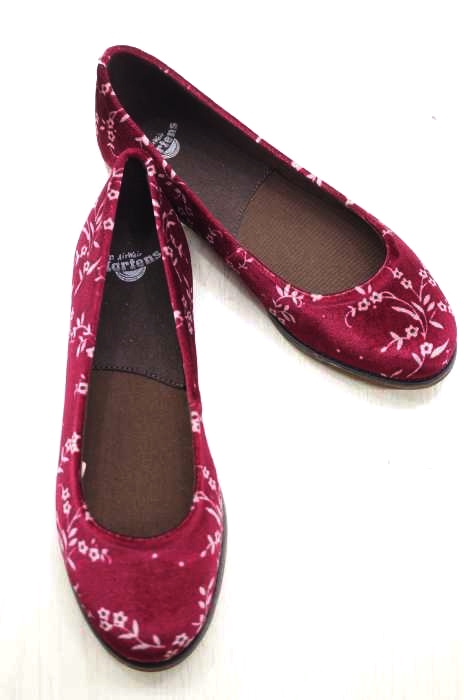 Dr.Martens(ドクターマーチン) MARIE VELVET BLOSSO CHERRY RED レディース シューズ カジュアル