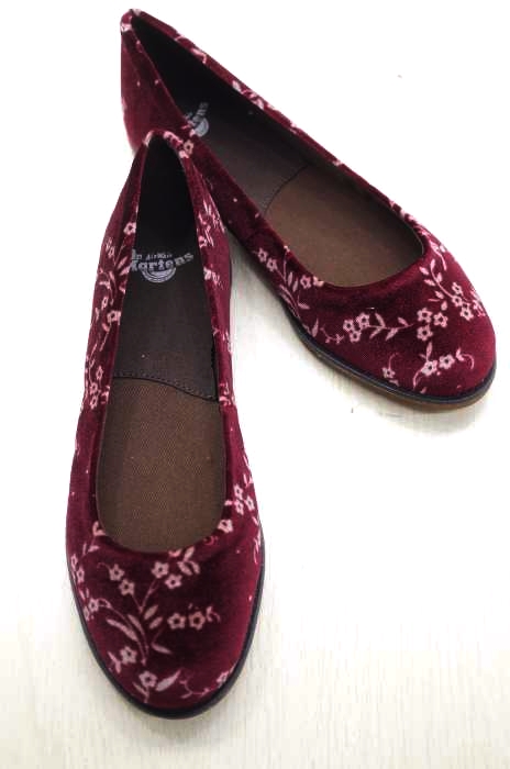 Dr.Martens(ドクターマーチン) Dr.Martins MARIE VELVET BLOSSO CHERRY RED レディース  25