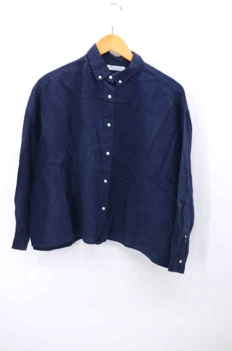Mila Owen(ミラオーウェン) 19SS ショート丈 リネンワイドシャツ レディース  0