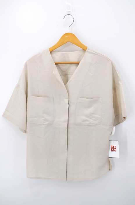 GLOBAL WORK（グローバルワーク） Vネックシャツブラウス レディース トップス シャツ・ブラウス