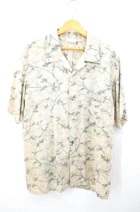 USED古着(ユーズドフルギ) Made By Masuko シェルボタン 総柄オープンカラーシャツ メンズ 表記無 表記無