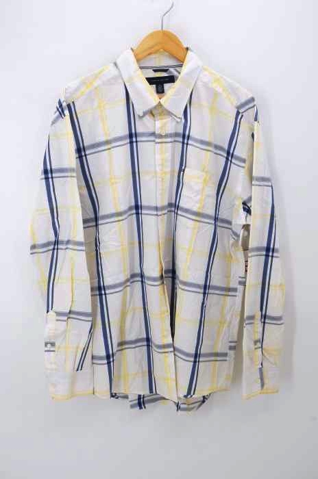 TOMMY HILFIGER(トミーヒルフィガー) ロゴ刺繍チャック柄シャツ メンズ トップス カジュアルシャツ