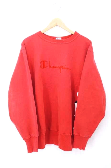 Champion(チャンピオン) 90S USA製 刺繍タグ REVERSE WEAVE スクリプトロゴ クルーネックスウェット メンズ import:L import:L