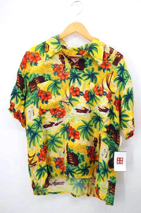 HAWAIIAN HOLIDAY(フルギ) 60S トロピカル柄レーヨンアロハシャツ メンズ import：L import：L
