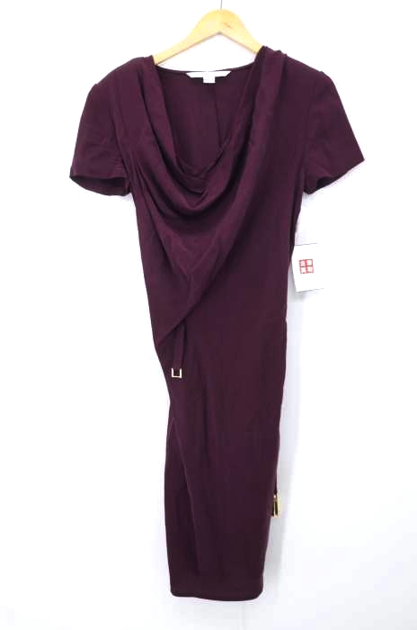 DIANE VON FURSTENBERG(ダイアンフォンファステンバーグ) 半袖 ベルテッドシルクワンピース レディース  US：4