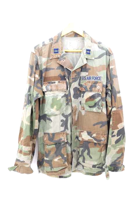 US ARMY(ユーエスアーミー) US AIR FORCE ワッペン装飾 BDU ファティーグ ジャケット ミリタリー メンズ  M
