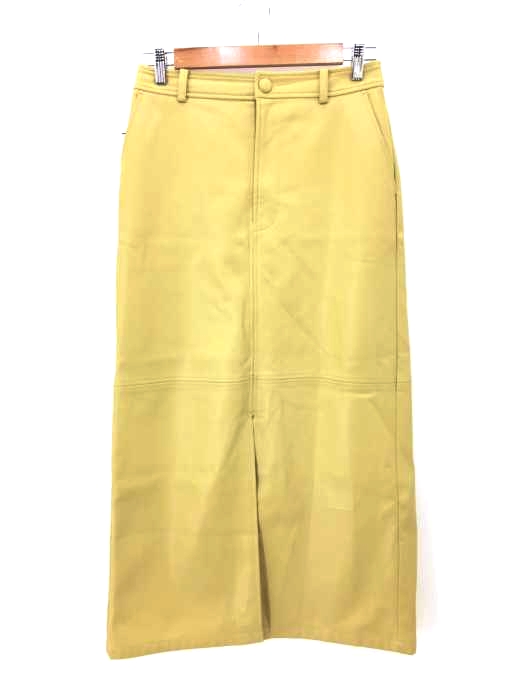 Ray BEAMS（レイビームス） 21SS フェイクレザーAラインスカート レディース スカート タイト